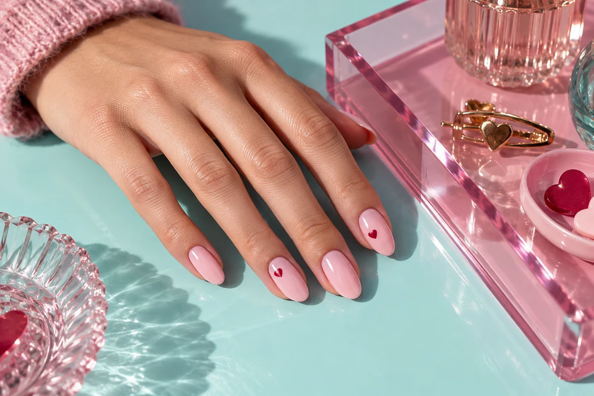 KI-generierte Nail-Art-Inspiration: Pink Crush